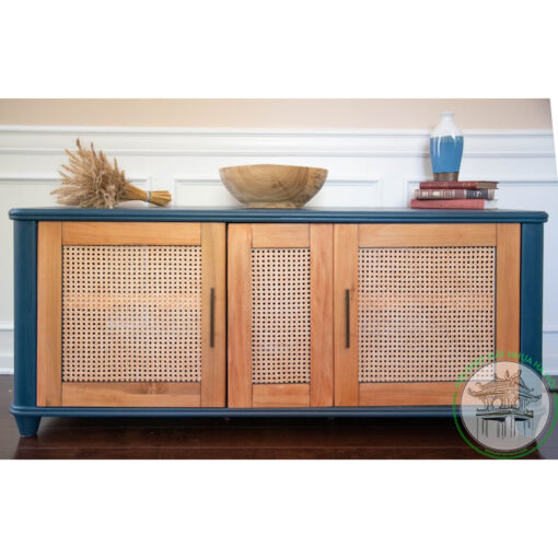 Tủ mây kệ tivi phong cách Boho BH01