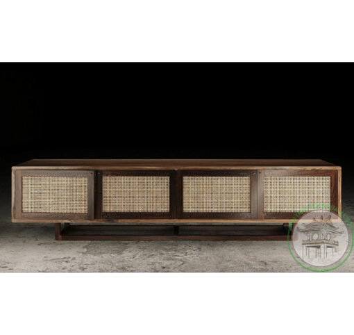 Tủ mây kệ tivi phong cách Indochine ICH01