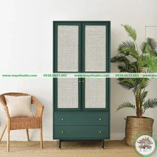 Tủ quần áo mây phong cách BOHO 2 cánh TM3