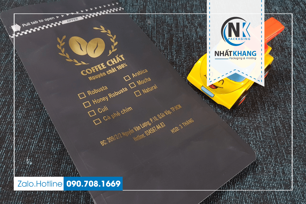Túi Zip đựng cà phê