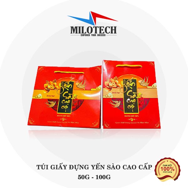 Túi giấy đựng yến sào cao cấp 50g - 100g