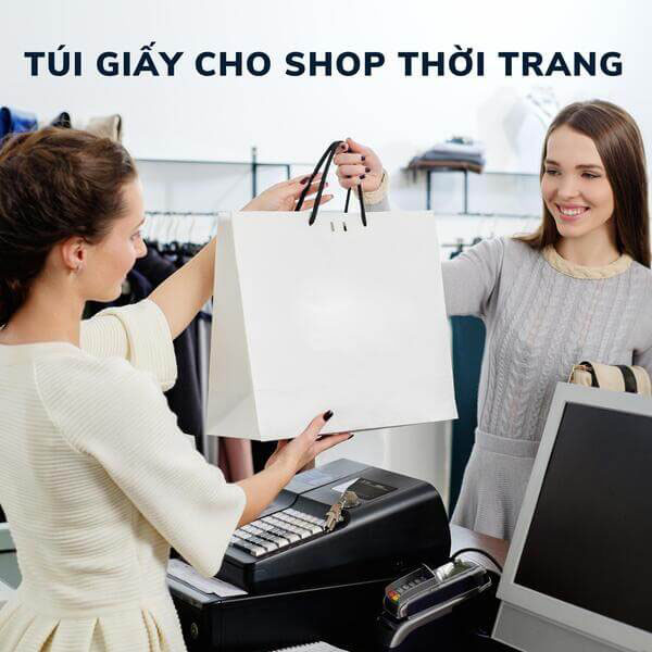 In túi giấy cho shop thời trang