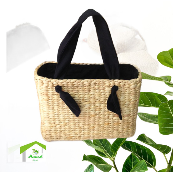Túi xách lục bình quai đen