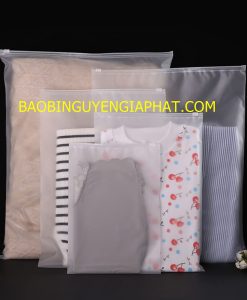 Túi Zipper mờ khóa kéo