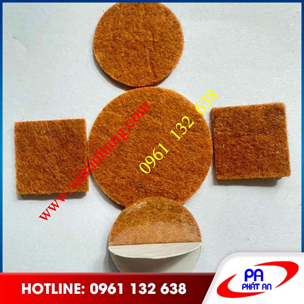 Vải nỉ vàng đồng phi tròn