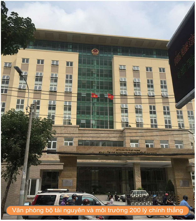 Văn phòng bộ tài nguyên và môi trường 200 Lý Chính Thắng
