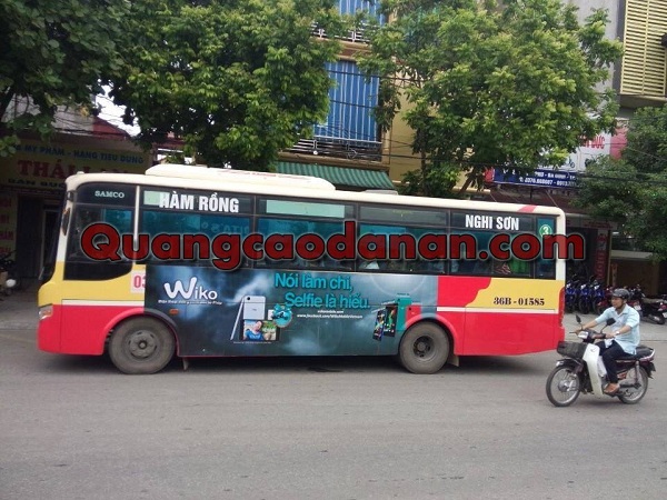Thi công Quảng Cáo Wiko Trên Xe Bus