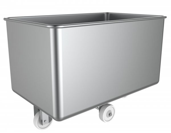 Xe đẩy thùng inox