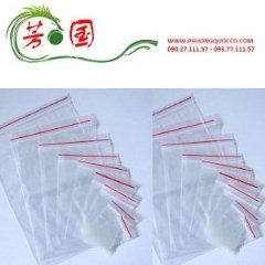 Túi zipper chỉ đỏ