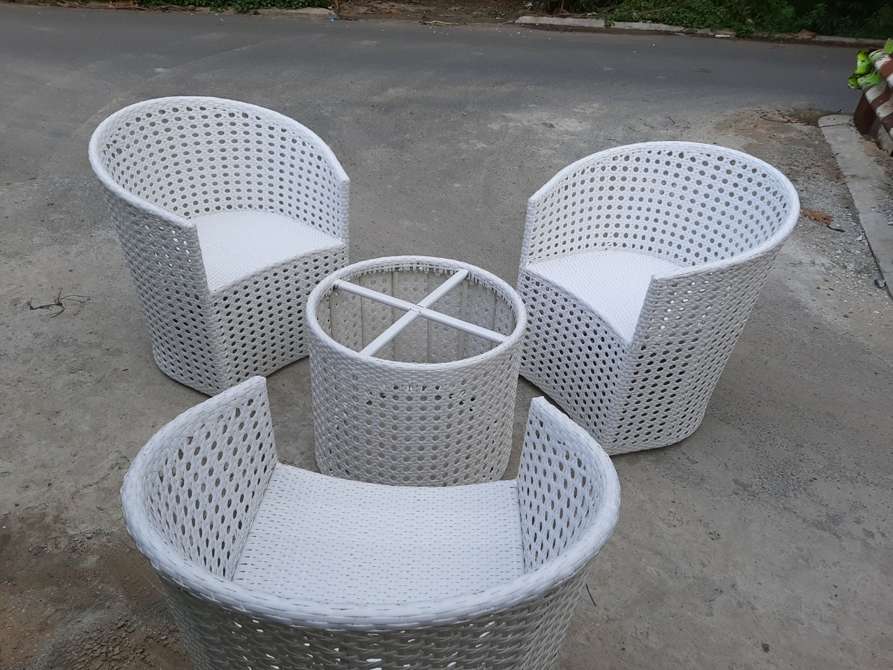 Bàn ghế nhựa giả mây