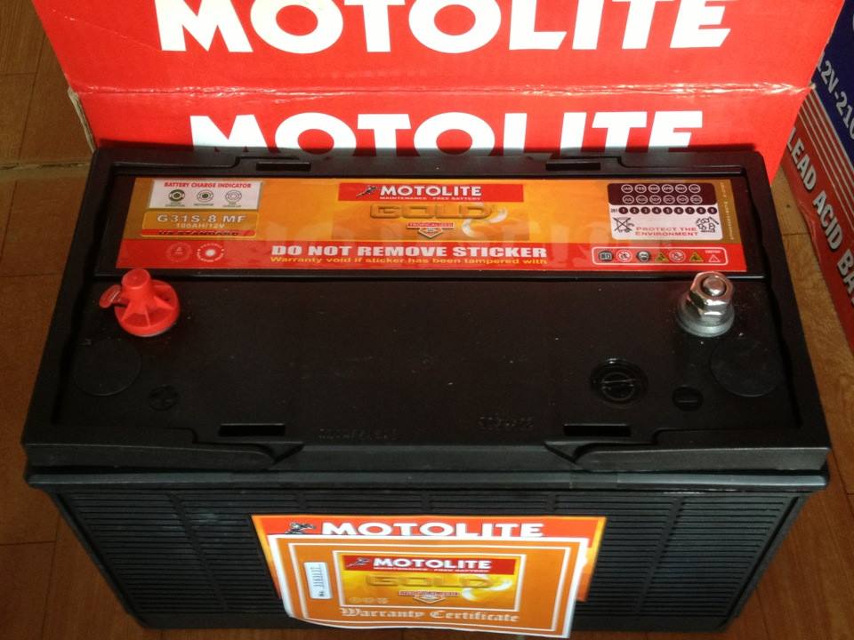 ắc quy MOTOLITE GOLD 31S-9 (12V-100Ah)