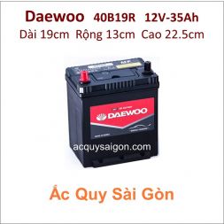 Bình ắc quyDAEWOO 12V 35Ah 40B19R