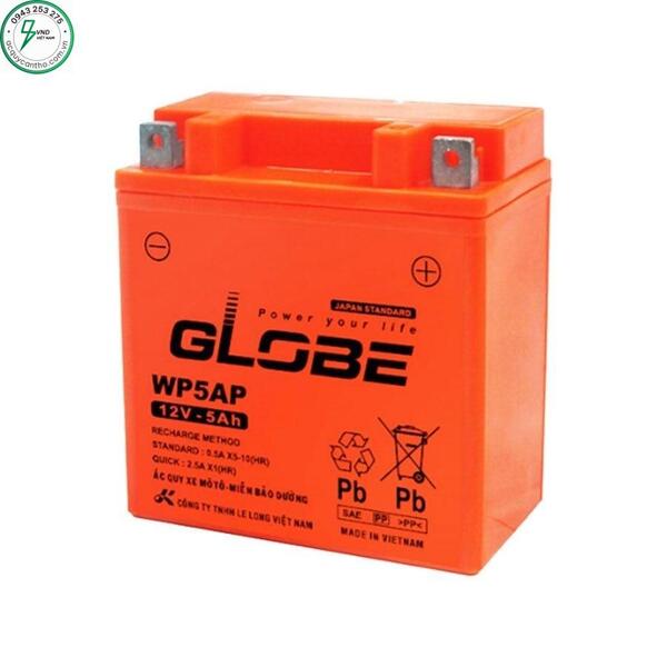 Ắc quy Globe WP5AP (12-5AH)