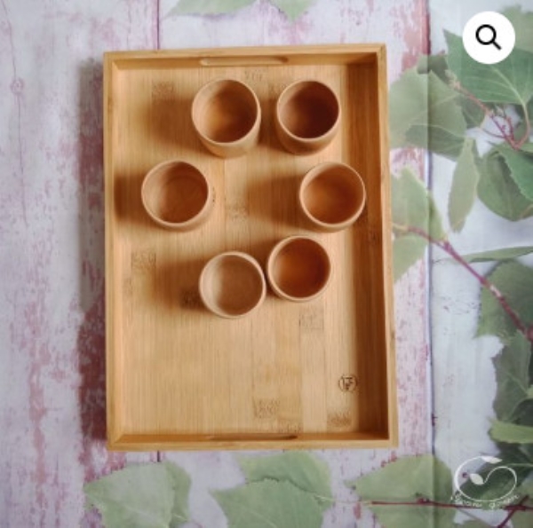 Khay tre hình chữ nhật