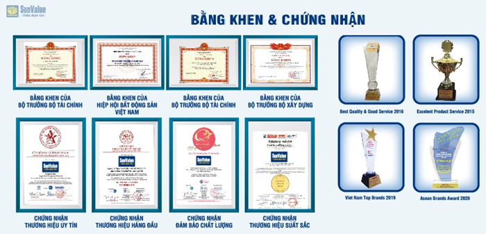 Bằng khen và chứng nhận