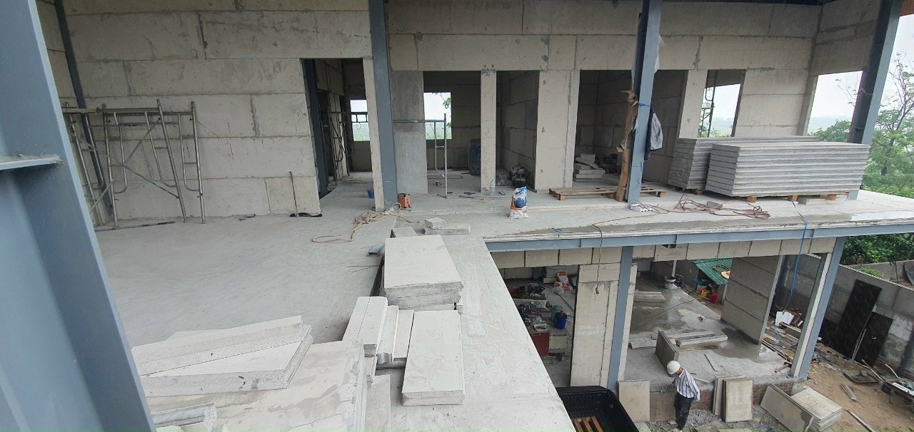 Hình ảnh thi công bê tông xốp
