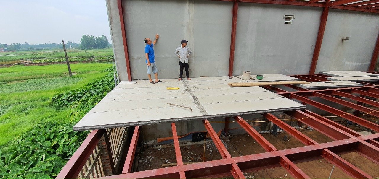 Hình ảnh thi công bê tông xốp
