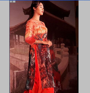áo dài cô dâu