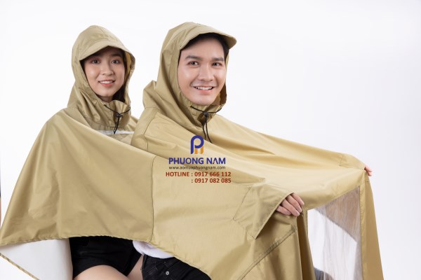 Áo mưa 2 đầu vải dù tổ ong