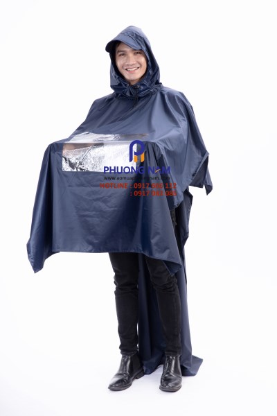 Áo mưa 2 đầu vải dù trơn