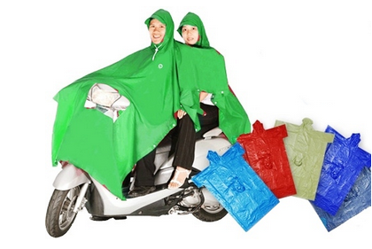 Áo mưa 2 đầu kính đèn