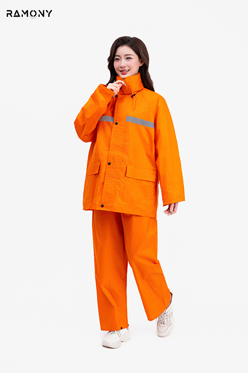 Áo mưa cam điện lực