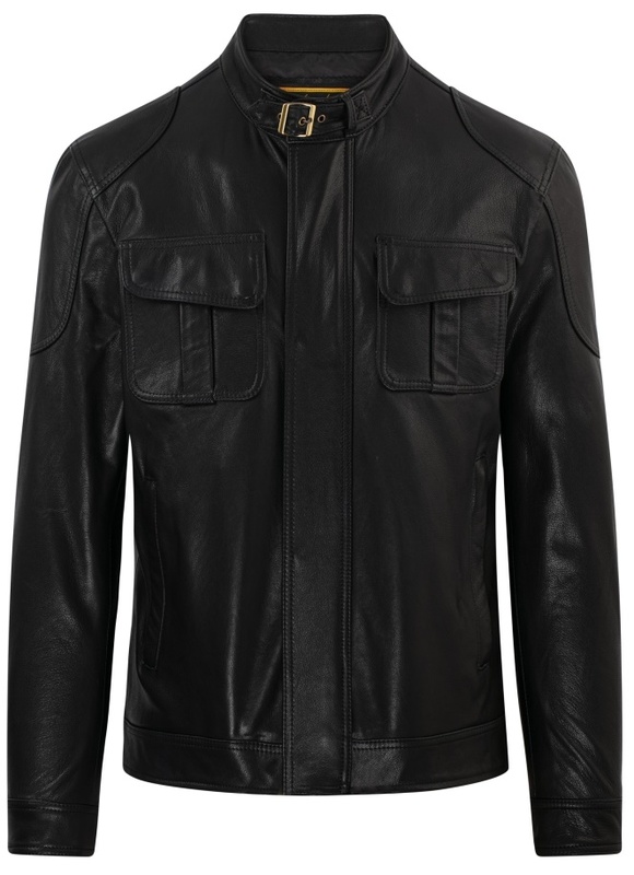 Áo da nam Racer 2 túi Pocket Collar S2021