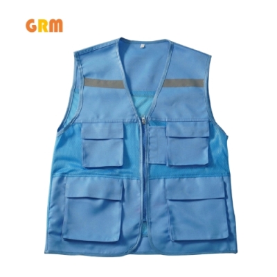 Áo Gile phản quang màu xanh hòa bình