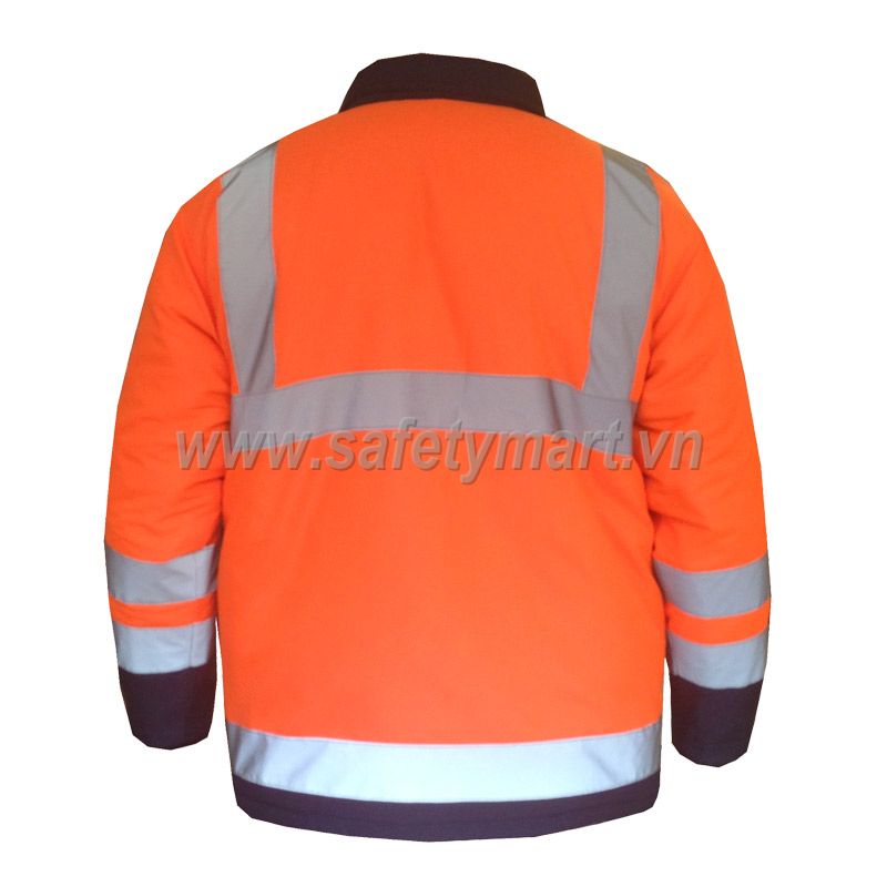 áo khoác 3 lớp phản quang màu cam