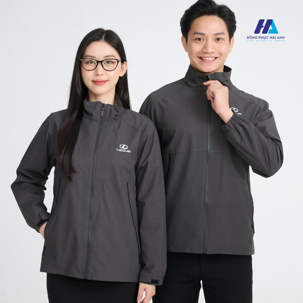 Áo khoác đồng phục công ty màu ghi đậm