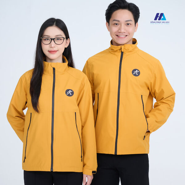 Áo khoác đồng phục công ty màu vàng cúc