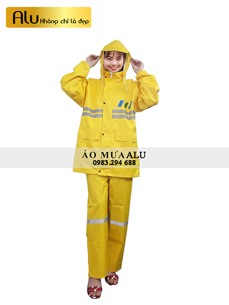 Áo mưa bộ có phản quang