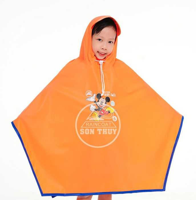 Áo mưa trẻ em có viền