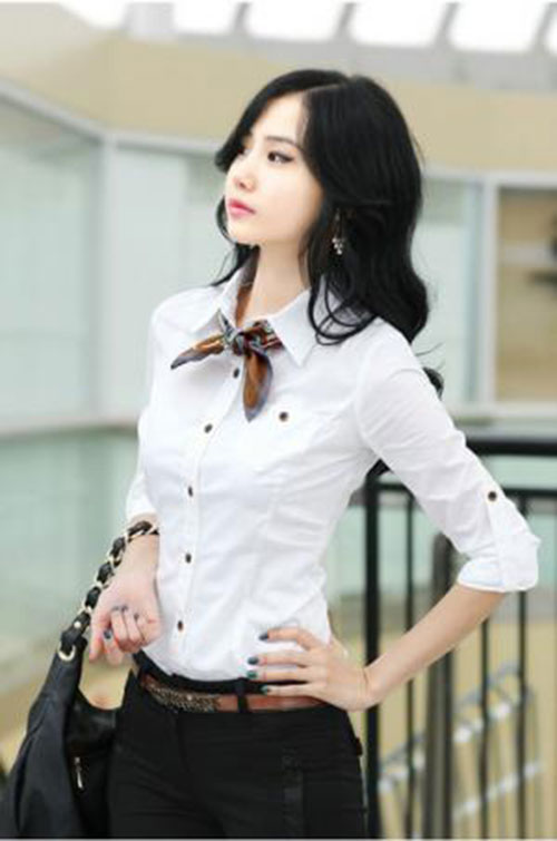 Áo sơ mi nữ tay dài