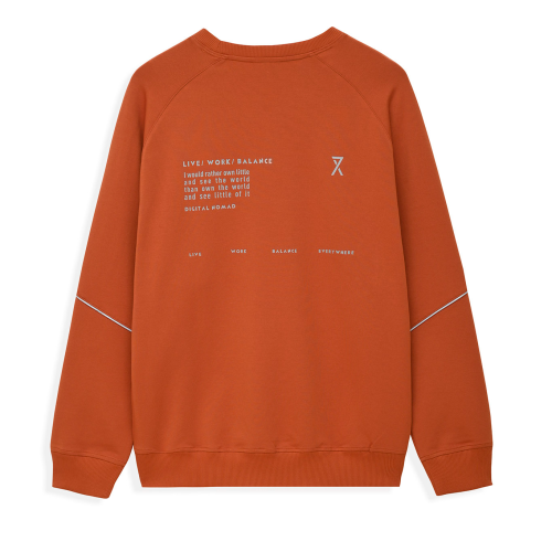 Áo sweater trẻ em in phản quang thân sau KSW