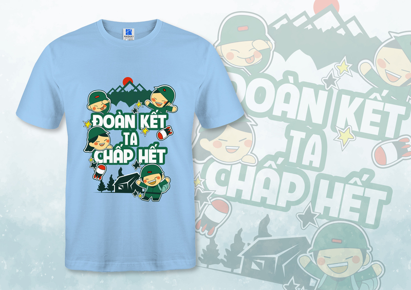 Áo thun đoàn kết là chấp hết