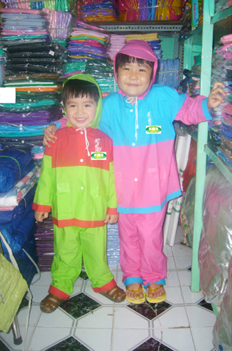 áo mưa bộ trẻ em