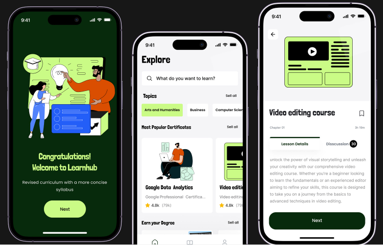 Thiết kế app khóa học