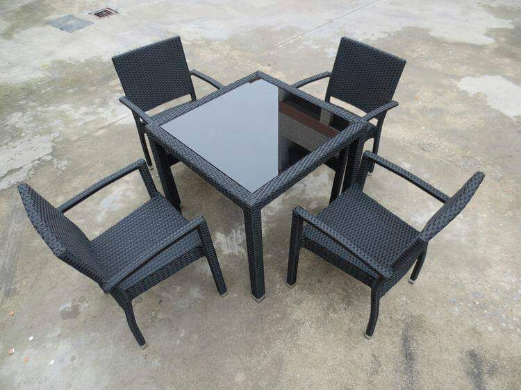 Bàn ghế nhựa giả mây