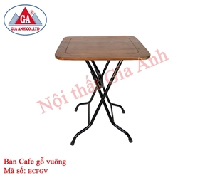 Bàn Cafe gỗ vuông