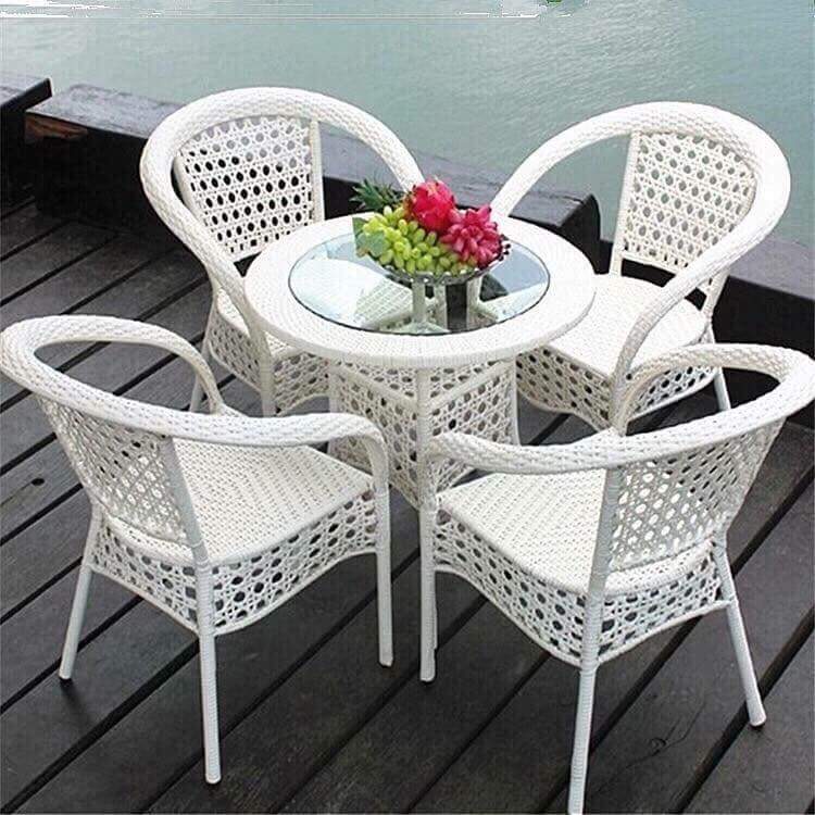 Bàn ghế nhựa giả mây