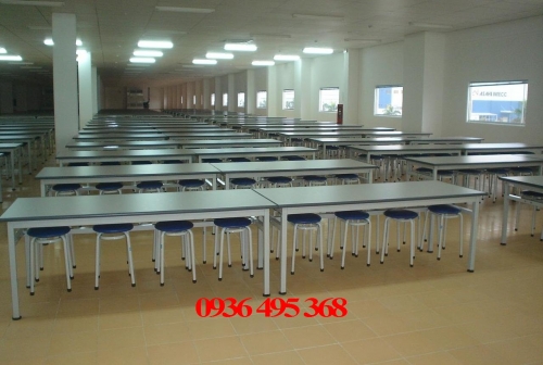 Bàn ghế inox nhà ăn
