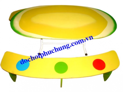 Bộ bàn ghế quả đu đủ