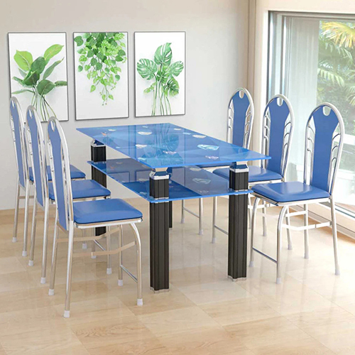 Bàn kiếng - Ghế xếp nệm