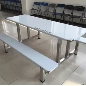 Bàn ăn công nghiệp inox