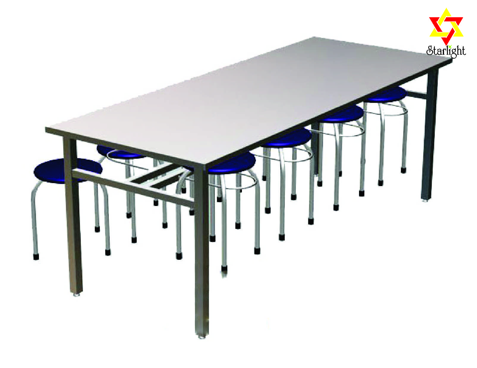 Bàn ăn tập thể inox