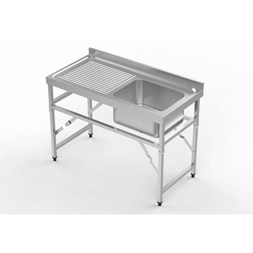 Bàn bếp inox 1 tầng bằng inox 201