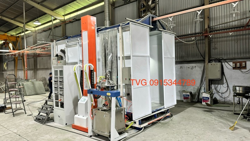 Bàn giao hệ thống dây chuyền sơn tĩnh điện cho đơn vị VTP