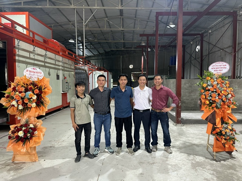 Bàn giao hệ thống dây chuyền sơn tĩnh điện