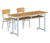 Bàn học sinh 2 chỗ ngồi gỗ cao su